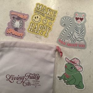 Mallory Ervin Living Fully Stickers - Set of 4